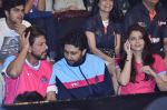 Shahrukh Khan, Aishwarya Bachchan , Abhishek Bachchan at Pro Kabbadi Match in NSCI on 26th July 2014